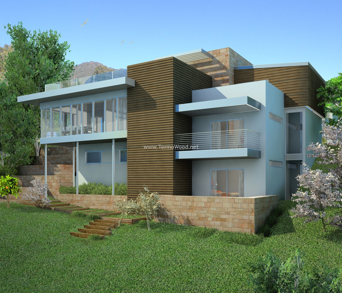 Bursa ThermoWood Ahşap Cephe Kaplama ThermoWood Ahşap - SerMimar ThermoWood