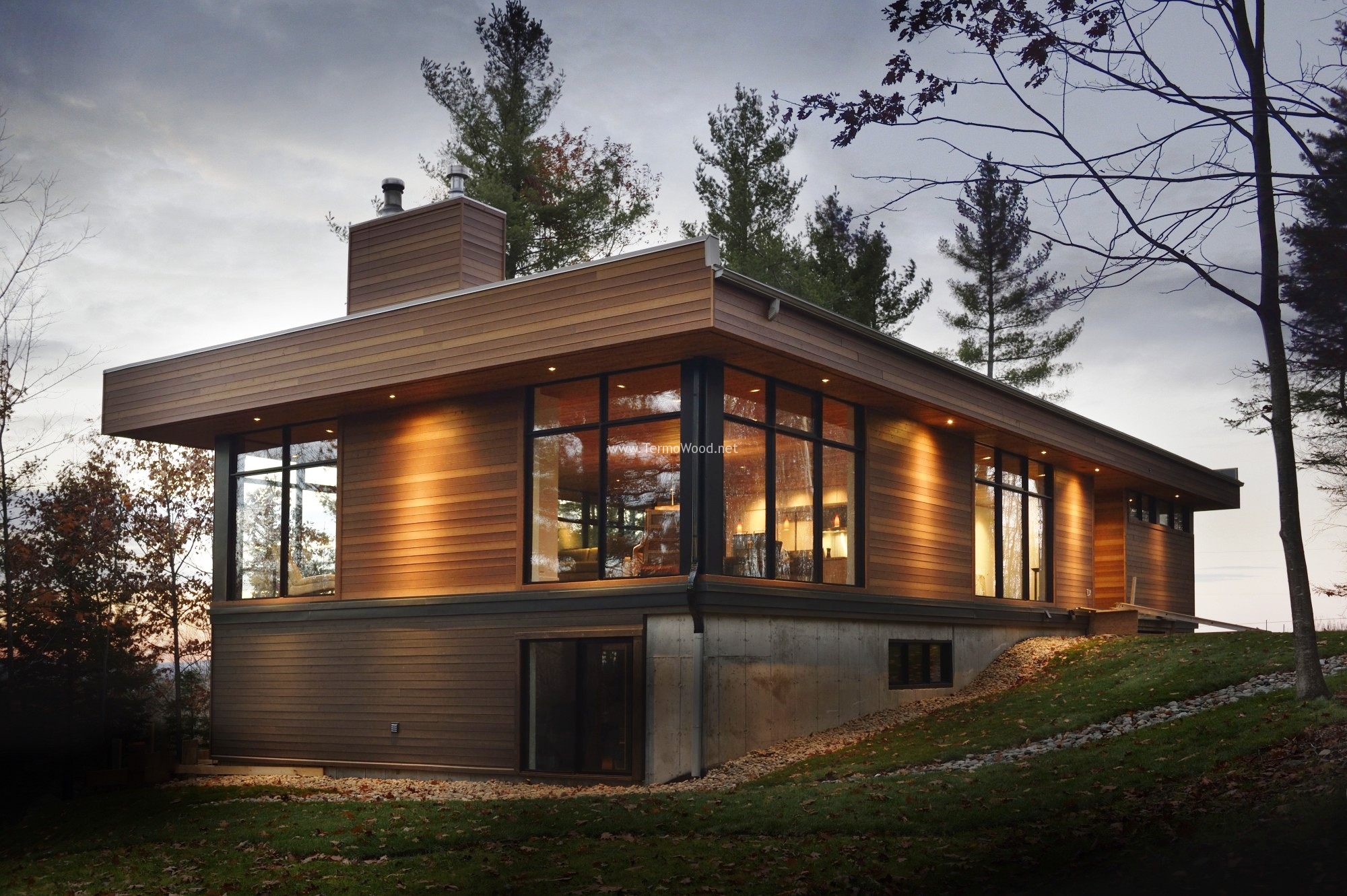 Arnavutköy ThermoWood Ahşap Cephe Kaplama ThermoWood Ahşap - SerMimar ThermoWood